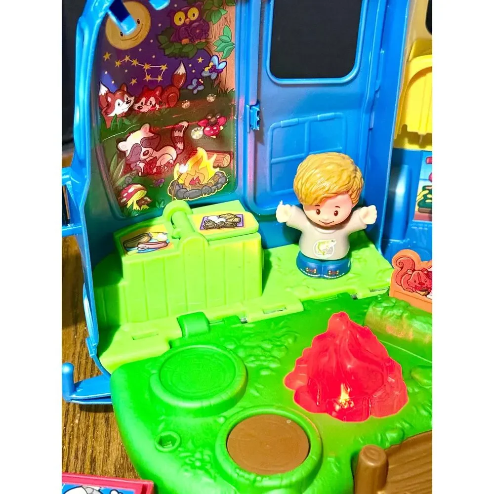 Fisher Price Little People Songs & Sounds Camper RV 2 kids boat cooler lights